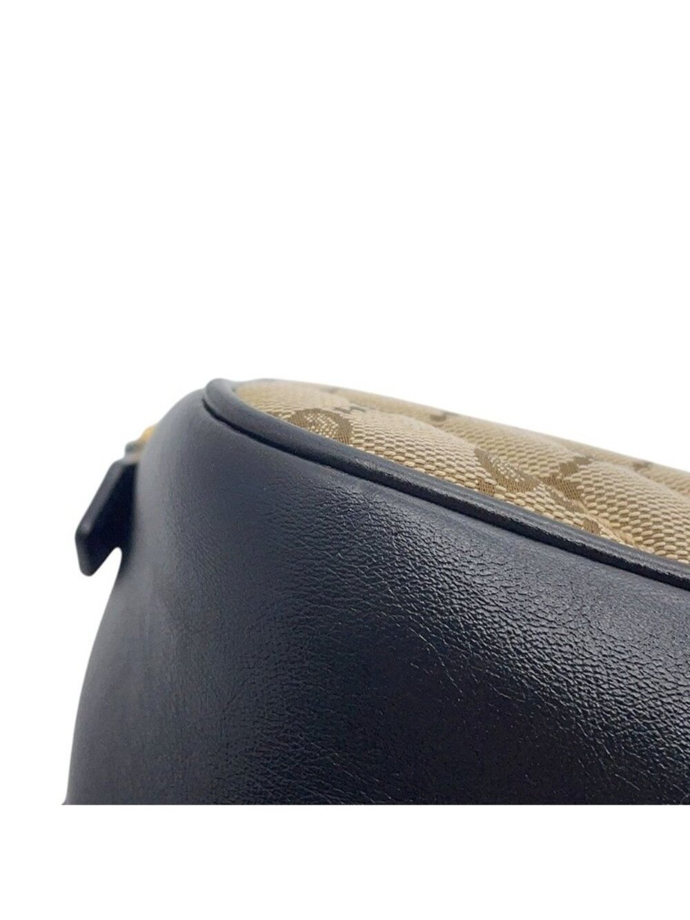 Gucci Shoulder Bag GG Marmont Canvas Leather Black - Picture 9 of 10